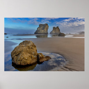 Seebecken am Bandon Beach in Bandon, Oregon 2 Poster