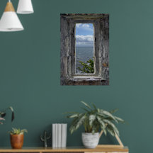 Seeblick Effekt aus einem Fake-Schlossfenster