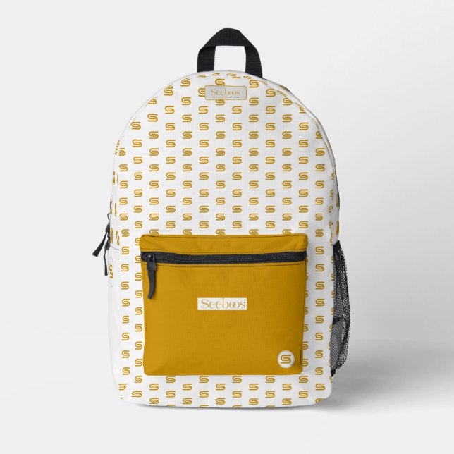 SEEBOOS BEDRUCKTER RUCKSACK (Vorderseite)