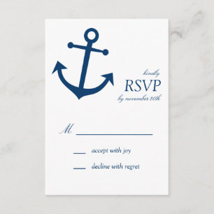 Seeboots-Anker UAWG Karten (Marine-Blau)