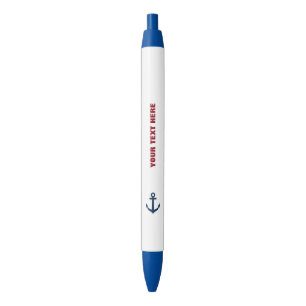 Seebootsankerstift mit kundenspezifischem Text Kugelschreiber
