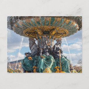 Seebrunnen am Platz de la Concorde - Paris Postkarte