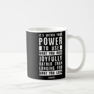 Séeca Stoic Philosophie Zitat Inspiration Stoici Kaffeetasse