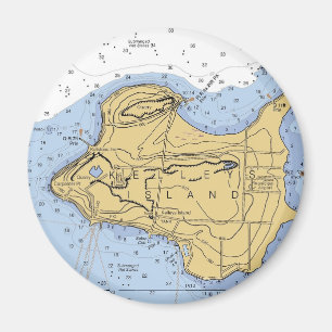 Seediagramm Kelly-Insel-, OH- Magnet