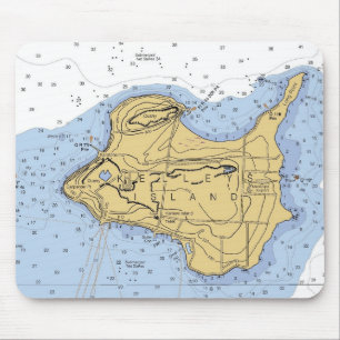Seediagramm Mousepad Kellys Insel-, OH-