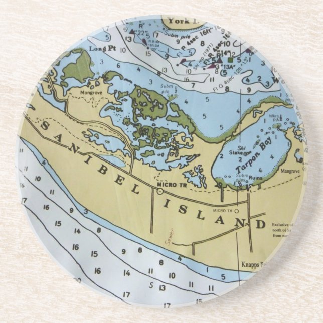 Seediagramm Sanibel Untersetzer (Vorne)