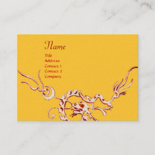 SEEDRAGON 2 MONOGRAM, rot und weiß Visitenkarte