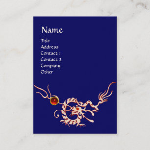 SEEDRAGON 2 RUBY MONOGRAM, blau Visitenkarte