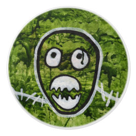 Seedy Pete Schädel seltsame skurrile Monster Kunst Keramikknauf