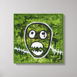 Seedy Pete Schädel seltsame skurrile Monster Kunst Leinwanddruck