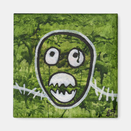 Seedy Pete Schädel seltsame skurrile Monster Kunst Magnet