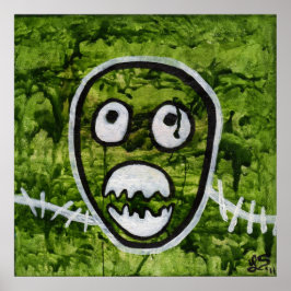 Seedy Pete Schädel seltsame skurrile Monster Kunst Poster