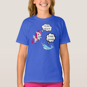 SeeEinhorn trifft das narwhal Land T-Shirt