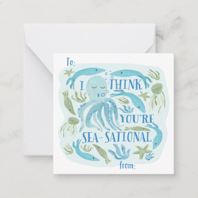 Seefahrerklub Valentine Mitteilungskarte (Vorderseite)