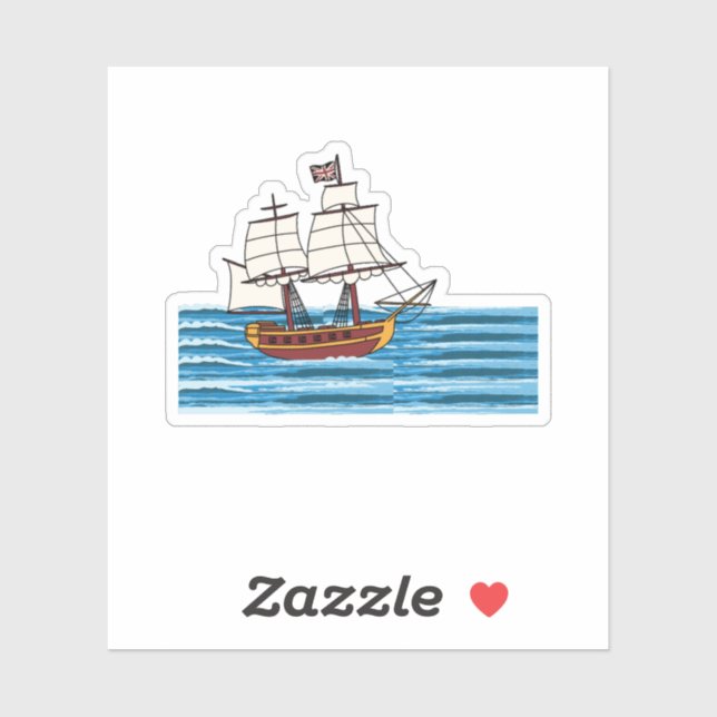 Seefahrt Aufkleber (Blatt)