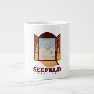Seefeld Österreich Ski-Plakat Jumbo-Tasse