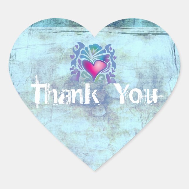 Seefische Muscheln Insel tropische Hochzeit Herz-Aufkleber (Vorderseite)