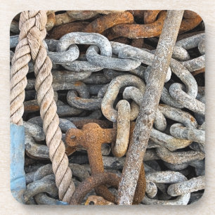 SEEFISCHKETTE UND ROPE GETRÄNKEUNTERSETZER