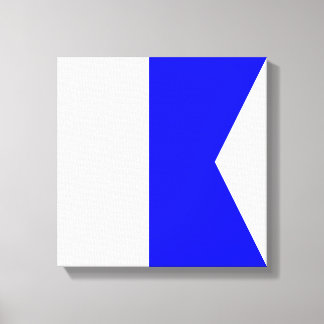 Seeflagge A — Alpha Leinwanddruck