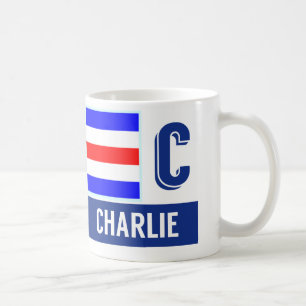 Seeflaggen-Alphabet "C" Charlie Kaffeetasse