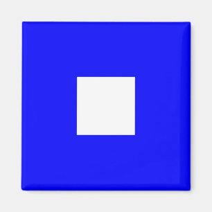 Seeflaggen-Alphabet-Zeichen-Buchstabe P (Papa) Magnet