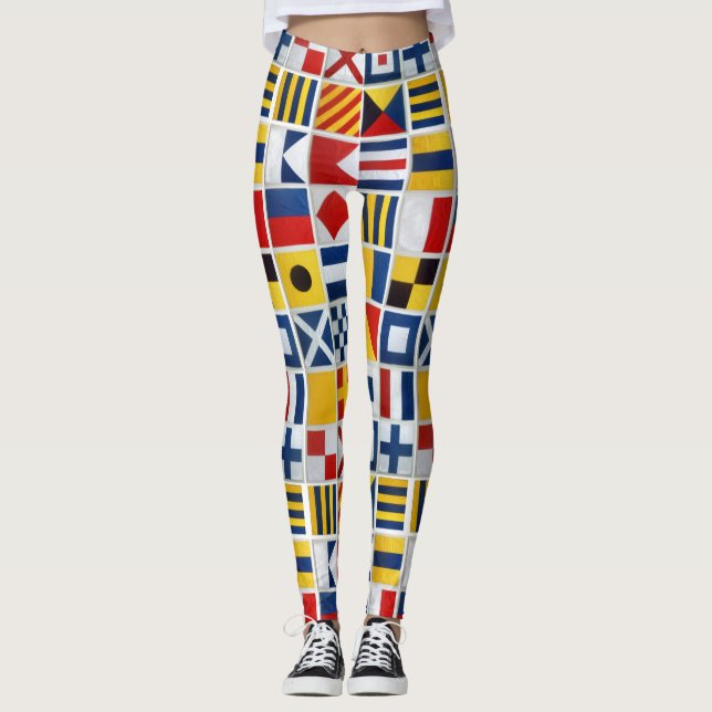 Seeflaggen Leggings (Vorderseite)