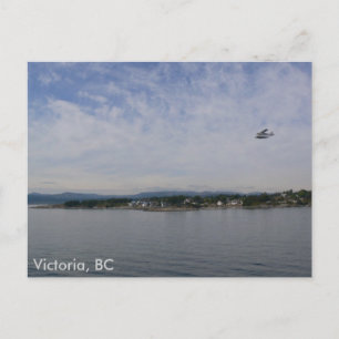 Seeflugzeug über Victoria, BC Postkarte