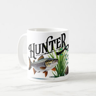 Seeforellenjagd auf eine Schwarm Elritzen Kaffeetasse