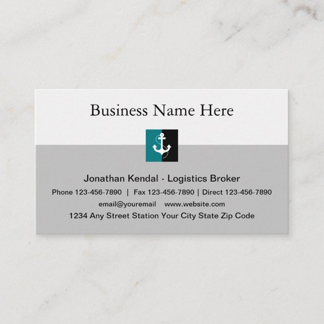 Seefracht Visitenkarte (Vorderseite)