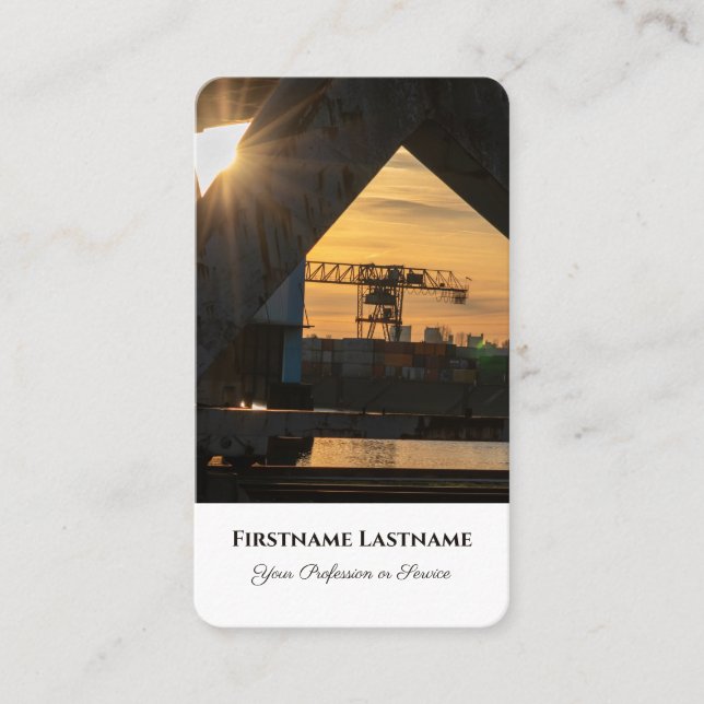 Seefrachtlogistik-Experte für den Seeverkehr im Au Visitenkarte (Vorderseite)