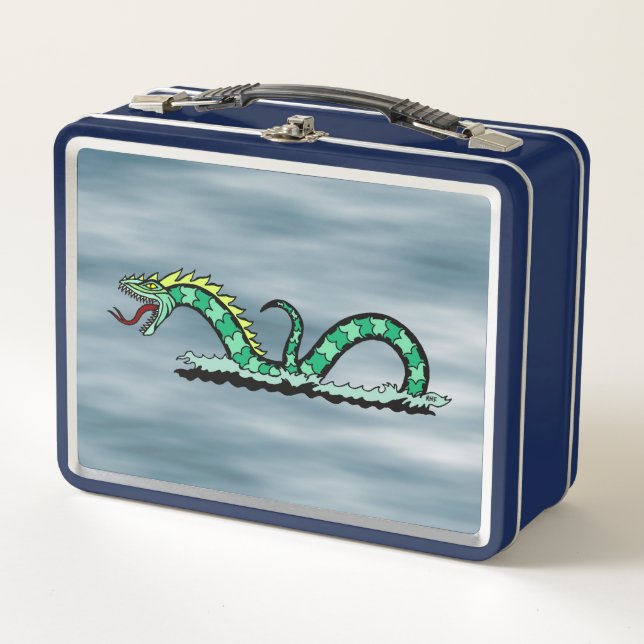 Seegefahrene Metall Lunch Box (Vorderseite)