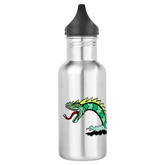 Seegefahrene Trinkflasche (Links)