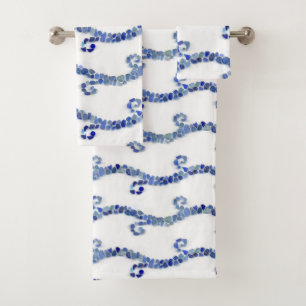 Seeglas - Blauwellen Badhandtuch Set