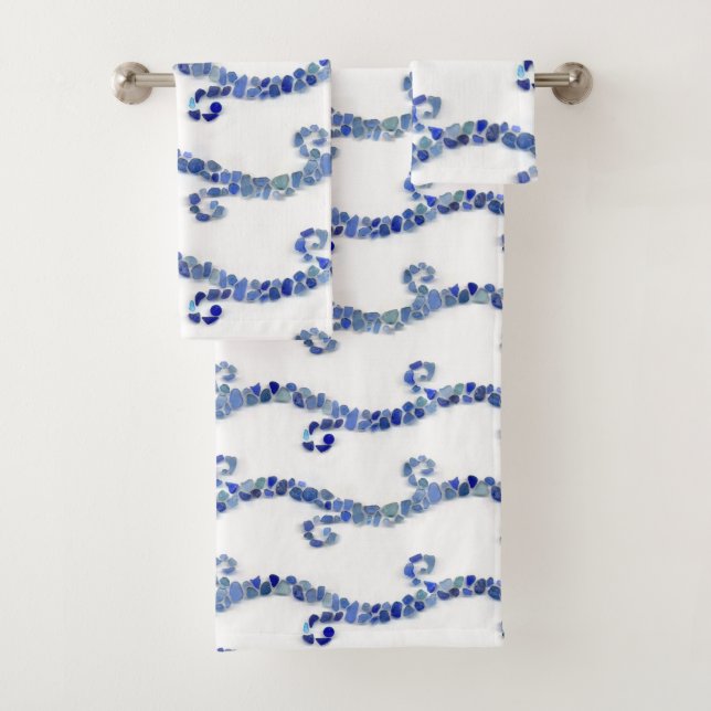 Seeglas - Blauwellen Badhandtuch Set (Insitu)