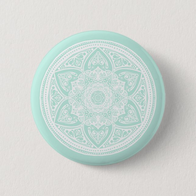 Seeglas-Mandala Button (Vorderseite)