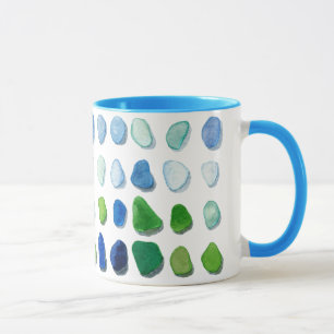 Seeglas, Strandglaskunst-Tasse Tasse