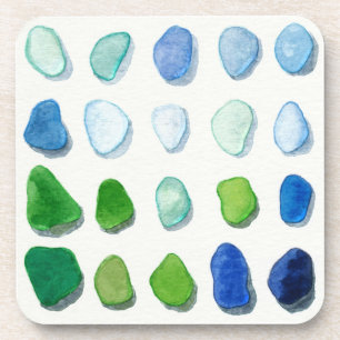 Seeglas, Strandglaskunst-Untersetzer Getränkeuntersetzer