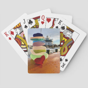 Seeglasleuchtturm-Spielkarten Spielkarten