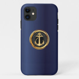 Seegoldanker-Marine-Blau iPhone 5 Fall Case-Mate iPhone Hülle