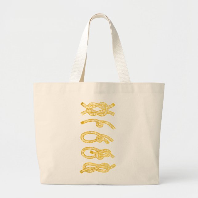 Seegoldseil-Tasche Jumbo Stoffbeutel (Vorne)