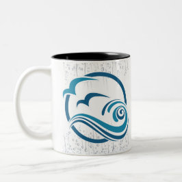 Seegras Wellen Meerwasser Zweifarbige Tasse
