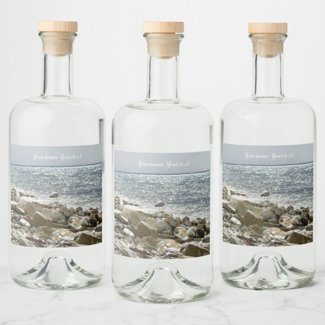 Seegrund Alkoholflaschenetikett (Flaschen)