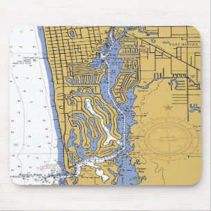 Seehafen-Diagramm Mousepad Neapels, Florida