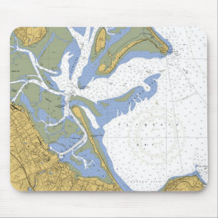Seehafen-Diagramm Mousepad Plymouths MA