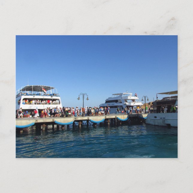 Seehafen in Sharm El Sheikh Postkarte (Vorderseite)