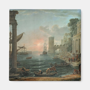 Seehafen mit der Einschiffung Magnet