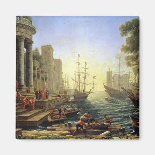 Seehafen mit der Einschiffung von St Ursula Magnet