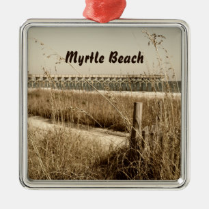 Seehafer auf den Dünen bei Myrtle Beach Ornament Aus Metall