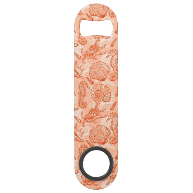 Seehand gezeichnetes Muster Speedflaschenöffner (Vorderseite)