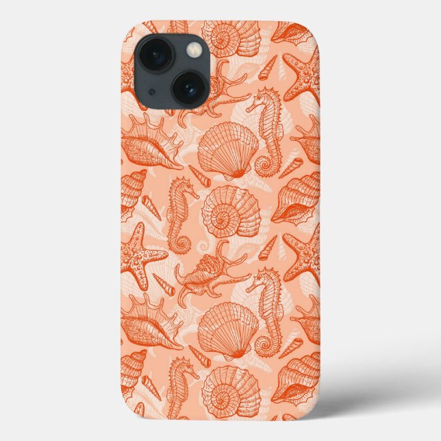 Seehandgezeichnet Case-Mate iPhone Hülle (Rückseite)